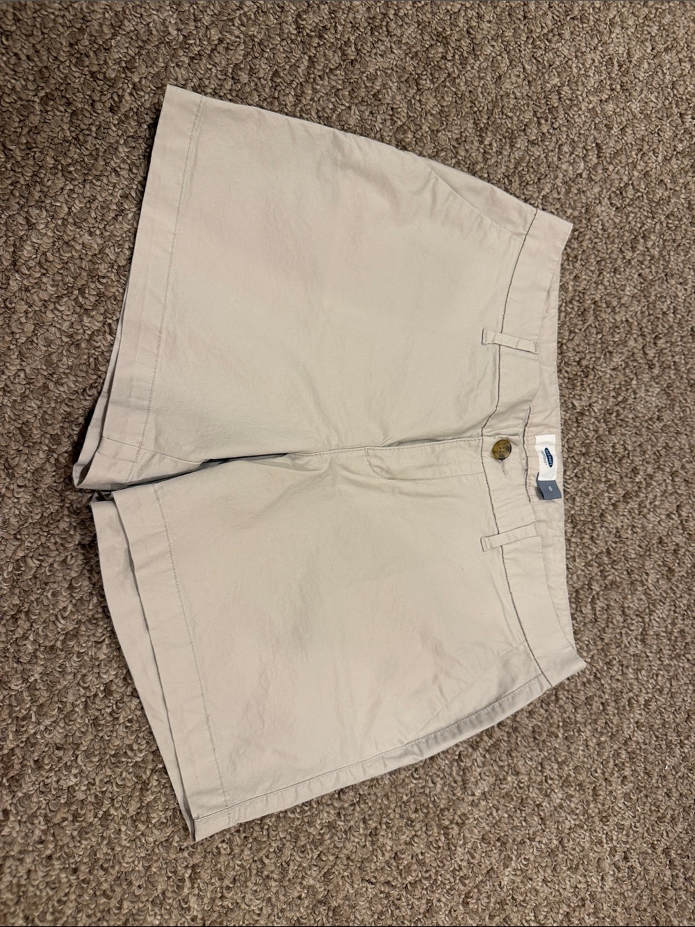 Old Navy Light Beige Women's Cotton Shorts
